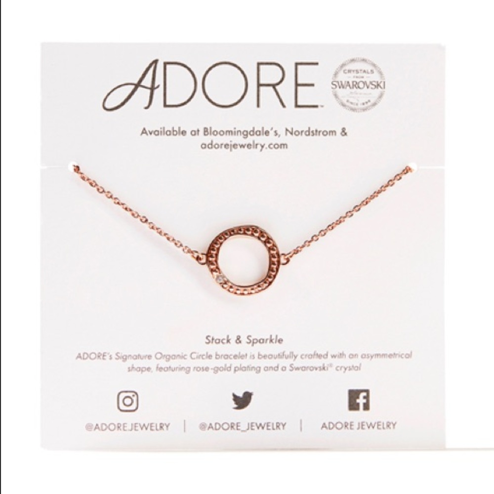 Adore by Swarovski Organic Circle Bracelet